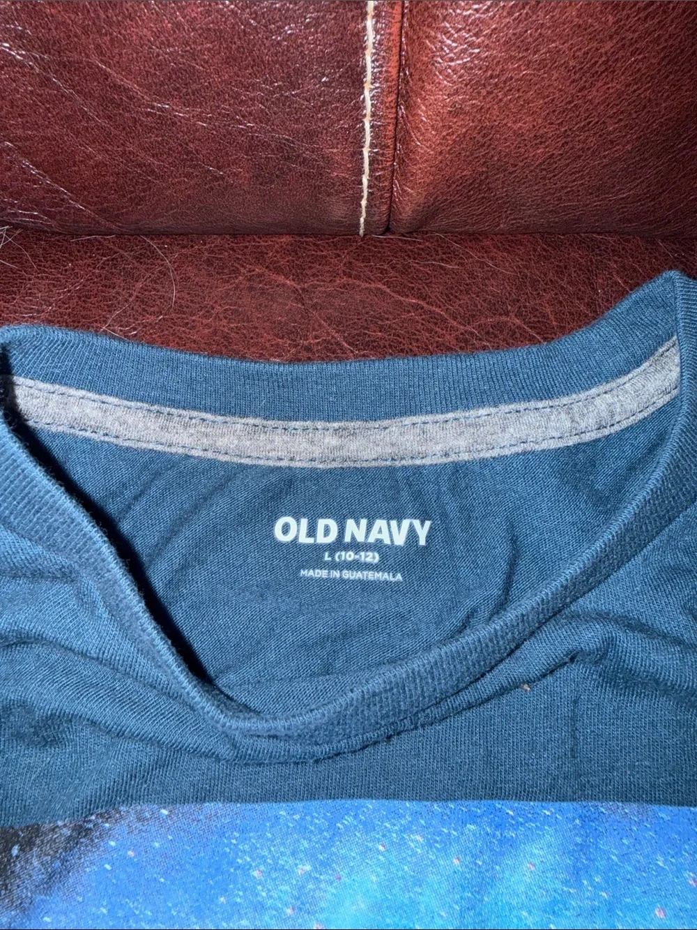 Kids Old Navy Blue Graphic Dinosaur Tee - Men